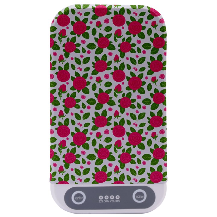 Flowers Leaves Roses Pattern Floral Nature Background Sterilizers