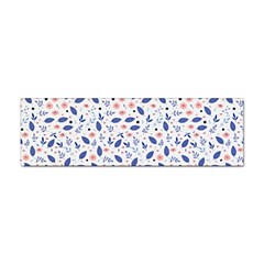 Background Pattern Floral Leaves Flowers Sticker (bumper)