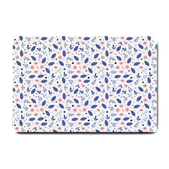 Background Pattern Floral Leaves Flowers Small Doormat