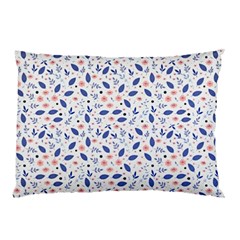 Background Pattern Floral Leaves Flowers Pillow Case