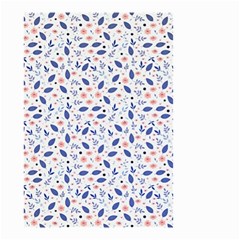 Background Pattern Floral Leaves Flowers Small Garden Flag (two Sides)