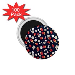 Flowers Pattern Floral Antique Floral Nature Flower Graphic 1 75  Magnets (100 Pack) 