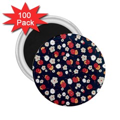 Flowers Pattern Floral Antique Floral Nature Flower Graphic 2 25  Magnets (100 Pack) 