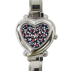 Flowers Pattern Floral Antique Floral Nature Flower Graphic Heart Italian Charm Watch