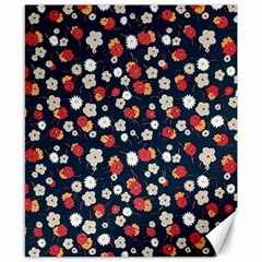 Flowers Pattern Floral Antique Floral Nature Flower Graphic Canvas 8  X 10 