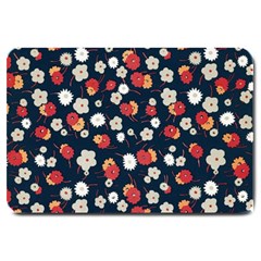 Flowers Pattern Floral Antique Floral Nature Flower Graphic Large Doormat