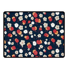 Flowers Pattern Floral Antique Floral Nature Flower Graphic Fleece Blanket (small)