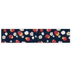 Flowers Pattern Floral Antique Floral Nature Flower Graphic Small Premium Plush Fleece Scarf