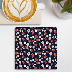 Flowers Pattern Floral Antique Floral Nature Flower Graphic Uv Print Square Tile Coaster 