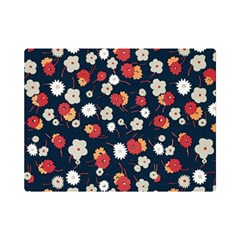 Flowers Pattern Floral Antique Floral Nature Flower Graphic Premium Plush Fleece Blanket (mini)