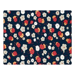 Flowers Pattern Floral Antique Floral Nature Flower Graphic Premium Plush Fleece Blanket (large) by Maspions