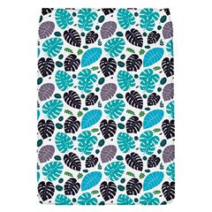 Leaves Monstera Pattern Nature Blue Purple Mauve Flora Removable Flap Cover (s) by Maspions