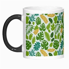 Leaves Tropical Background Pattern Green Botanical Texture Nature Foliage Morph Mug