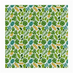 Leaves Tropical Background Pattern Green Botanical Texture Nature Foliage Medium Glasses Cloth by Maspions