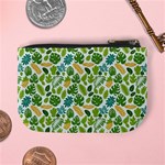 Leaves Tropical Background Pattern Green Botanical Texture Nature Foliage Mini Coin Purse Back