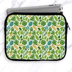 Leaves Tropical Background Pattern Green Botanical Texture Nature Foliage Apple Ipad 2/3/4 Zipper Cases