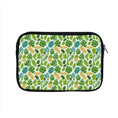 Leaves Tropical Background Pattern Green Botanical Texture Nature Foliage Apple Macbook Pro 15  Zipper Case