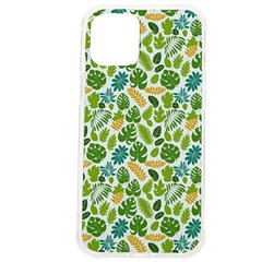 Leaves Tropical Background Pattern Green Botanical Texture Nature Foliage Iphone 12 Pro Max Tpu Uv Print Case by Maspions