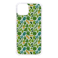 Leaves Tropical Background Pattern Green Botanical Texture Nature Foliage Iphone 13 Tpu Uv Print Case by Maspions