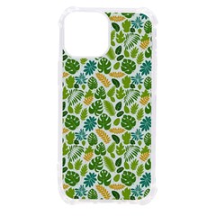 Leaves Tropical Background Pattern Green Botanical Texture Nature Foliage Iphone 13 Mini Tpu Uv Print Case by Maspions