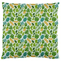 Leaves Tropical Background Pattern Green Botanical Texture Nature Foliage 16  Baby Flannel Cushion Case (two Sides)