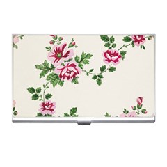 Vintage Flower Art Artwork Blooming Blossom Botanical Botany Nature Floral Pattern Business Card Holder