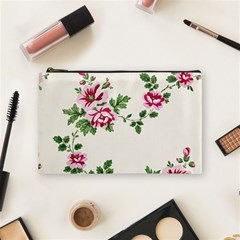 Vintage Flower Art Artwork Blooming Blossom Botanical Botany Nature Floral Pattern Cosmetic Bag (medium)