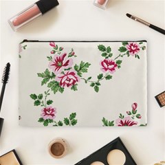 Vintage Flower Art Artwork Blooming Blossom Botanical Botany Nature Floral Pattern Cosmetic Bag (large)