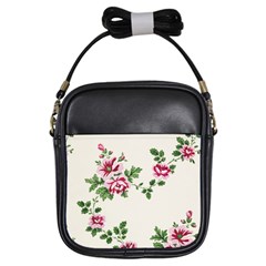 Vintage Flower Art Artwork Blooming Blossom Botanical Botany Nature Floral Pattern Girls Sling Bag