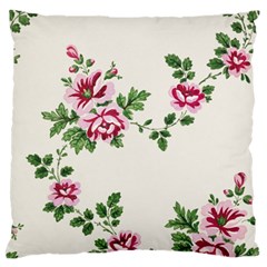 Vintage Flower Art Artwork Blooming Blossom Botanical Botany Nature Floral Pattern Large Cushion Case (one Side)