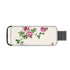 Vintage Flower Art Artwork Blooming Blossom Botanical Botany Nature Floral Pattern Portable Usb Flash (one Side)