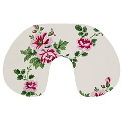 Vintage Flower Art Artwork Blooming Blossom Botanical Botany Nature Floral Pattern Travel Neck Pillow