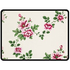 Vintage Flower Art Artwork Blooming Blossom Botanical Botany Nature Floral Pattern Two Sides Fleece Blanket (large)