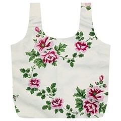 Vintage Flower Art Artwork Blooming Blossom Botanical Botany Nature Floral Pattern Full Print Recycle Bag (xl)