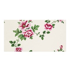 Vintage Flower Art Artwork Blooming Blossom Botanical Botany Nature Floral Pattern Satin Wrap 35  X 70  by Maspions