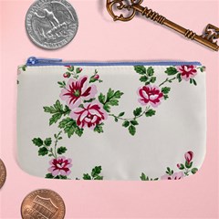 Vintage Flower Art Artwork Blooming Blossom Botanical Botany Nature Floral Pattern Large Coin Purse