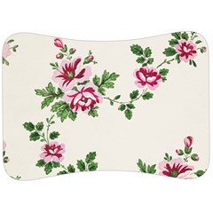 Vintage Flower Art Artwork Blooming Blossom Botanical Botany Nature Floral Pattern Velour Seat Head Rest Cushion