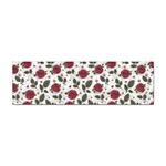 Roses Flowers Leaves Pattern Scrapbook Paper Floral Background Sticker Bumper (10 pack) Front