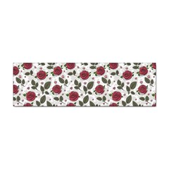 Roses Flowers Leaves Pattern Scrapbook Paper Floral Background Sticker Bumper (100 Pack)