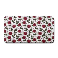 Roses Flowers Leaves Pattern Scrapbook Paper Floral Background Medium Bar Mat