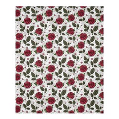 Roses Flowers Leaves Pattern Scrapbook Paper Floral Background Shower Curtain 60  X 72  (medium)  by Maspions