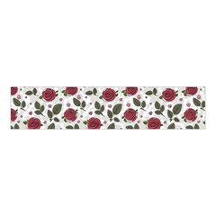 Roses Flowers Leaves Pattern Scrapbook Paper Floral Background Velvet Scrunchie