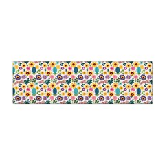 Floral Flowers Leaves Tropical Pattern Sticker Bumper (10 Pack)