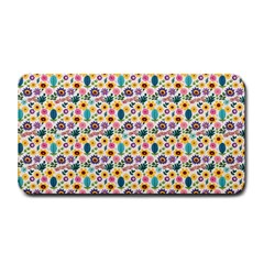 Floral Flowers Leaves Tropical Pattern Medium Bar Mat