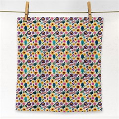 Floral Flowers Leaves Tropical Pattern Face Towel