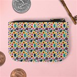 Floral Flowers Leaves Tropical Pattern Mini Coin Purse Back