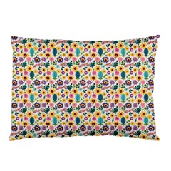 Floral Flowers Leaves Tropical Pattern Pillow Case (two Sides)