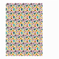 Floral Flowers Leaves Tropical Pattern Small Garden Flag (two Sides) by Maspions