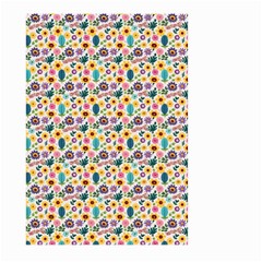 Floral Flowers Leaves Tropical Pattern Large Garden Flag (two Sides) by Maspions