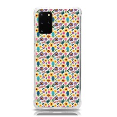 Floral Flowers Leaves Tropical Pattern Samsung Galaxy S20plus 6 7 Inch Tpu Uv Case